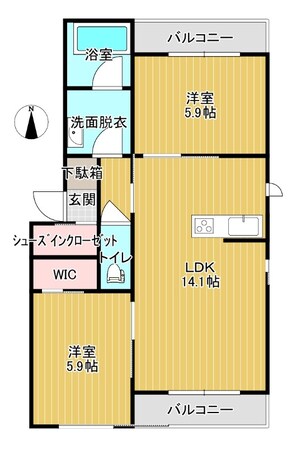 エスポワール鶴見の物件間取画像